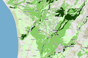 Our Environment Highly Productive Land layer map