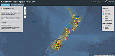 NZ Rabbit RHDV Tracker