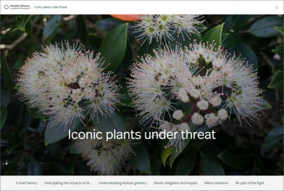 Beyond Myrtle Rust storymap: Iconic plants under threat.