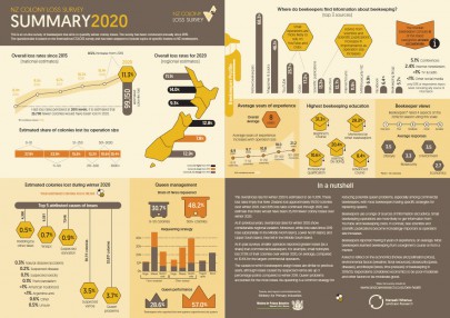 NZ Colony Loss Survey 2020: download summary infographic
