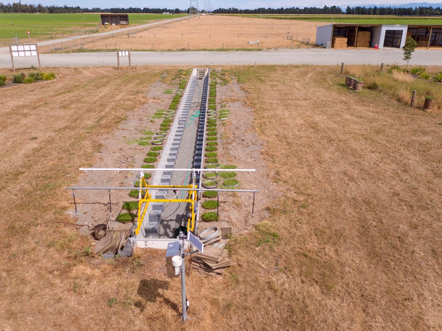 Aerial view of the lysimeter facility (Bradley White)