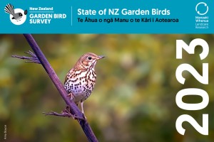 Cover: State of NZ Garden Birds 2023 | Te Āhua o ngā Manu o te Kāri i Aotearoa