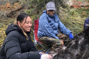 Karioi White with Dene woman