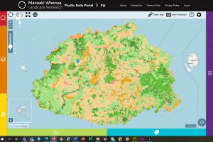 Soil map of Fiji showing land use capability classes