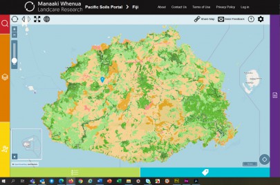 Soil map of Fiji showing land use capability classes