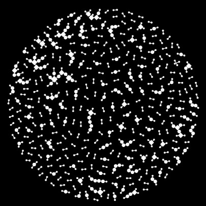 Representation of a multi-taxon soil community network including prokaryotes, fungi, protists and nematodes. Each shape represents a species, diamond shapes represent more important species within the community, and each connection represents a significant co-occurrence pattern between a pair of species.