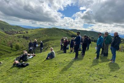 Participants at a workshop held as part of the silvopastoral system design research. Participants at a workshop held as part of the silvopastoral system design research.