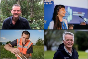 Celebrating our achievements. Top: Al Glen, Manpreet Dhami. Bottom: Paul Mudge, Peter Johnston