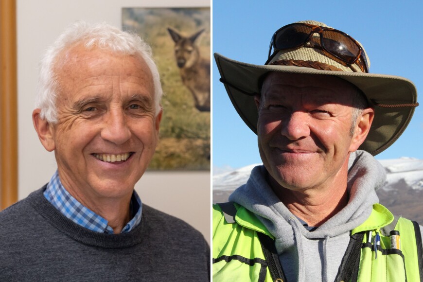 Bruce Warburton (left) and Grant Norbury (right)