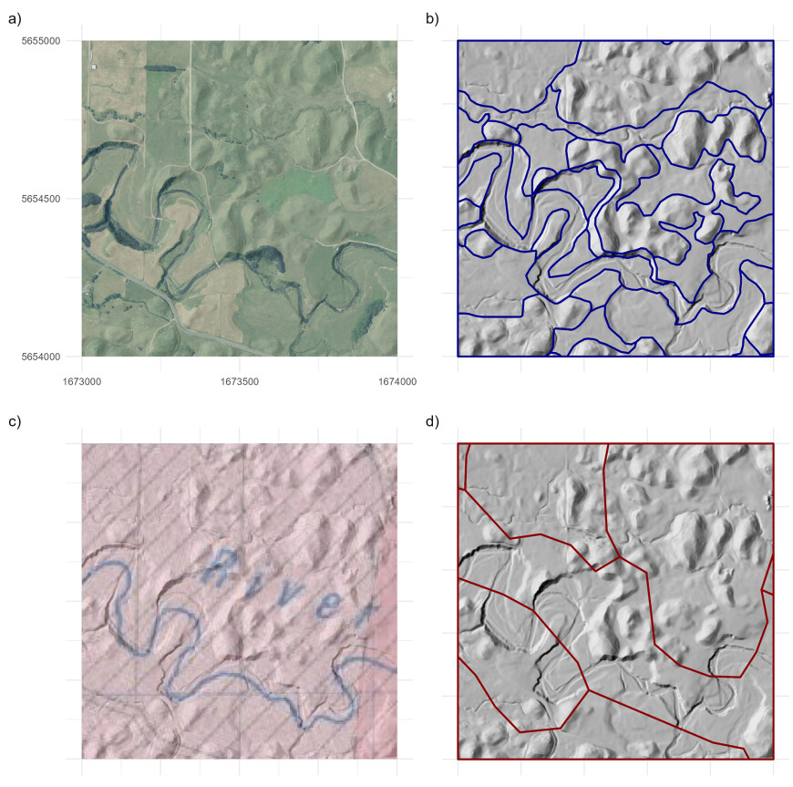 A comparison of available map unit boundaries  A comparison of available map unit boundaries