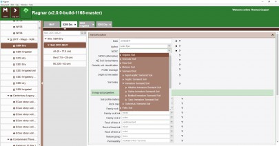 Figure 2: Screenshot of the Data Entry Tool used by Manaaki Whenua – Landcare Research staff to facilitate data upload into the NSDR.