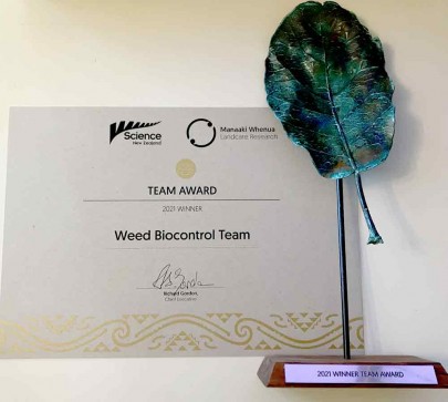 Science New Zealand team award 2021