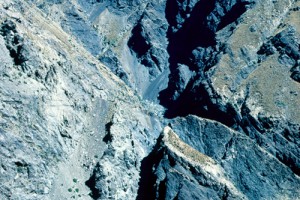 Acidic cliffs on the Inland Kaikoura Range (PeterWilliams)